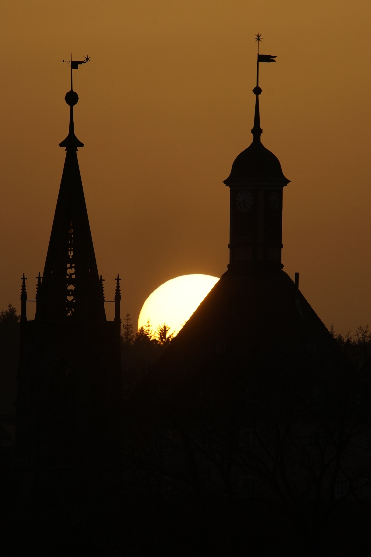 Stadtansicht, Sonnenuntergang