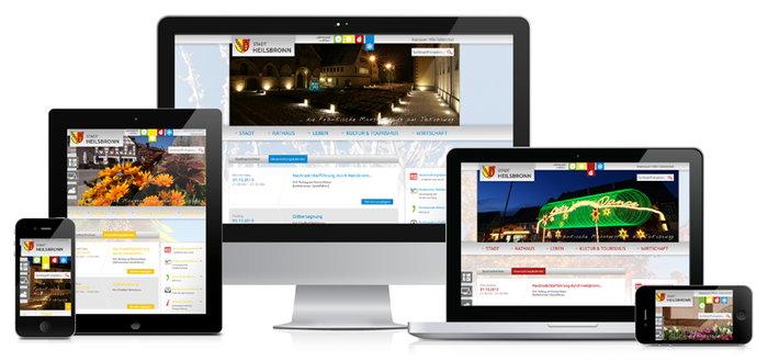 Responsive Web der Stadt Heilsbronn